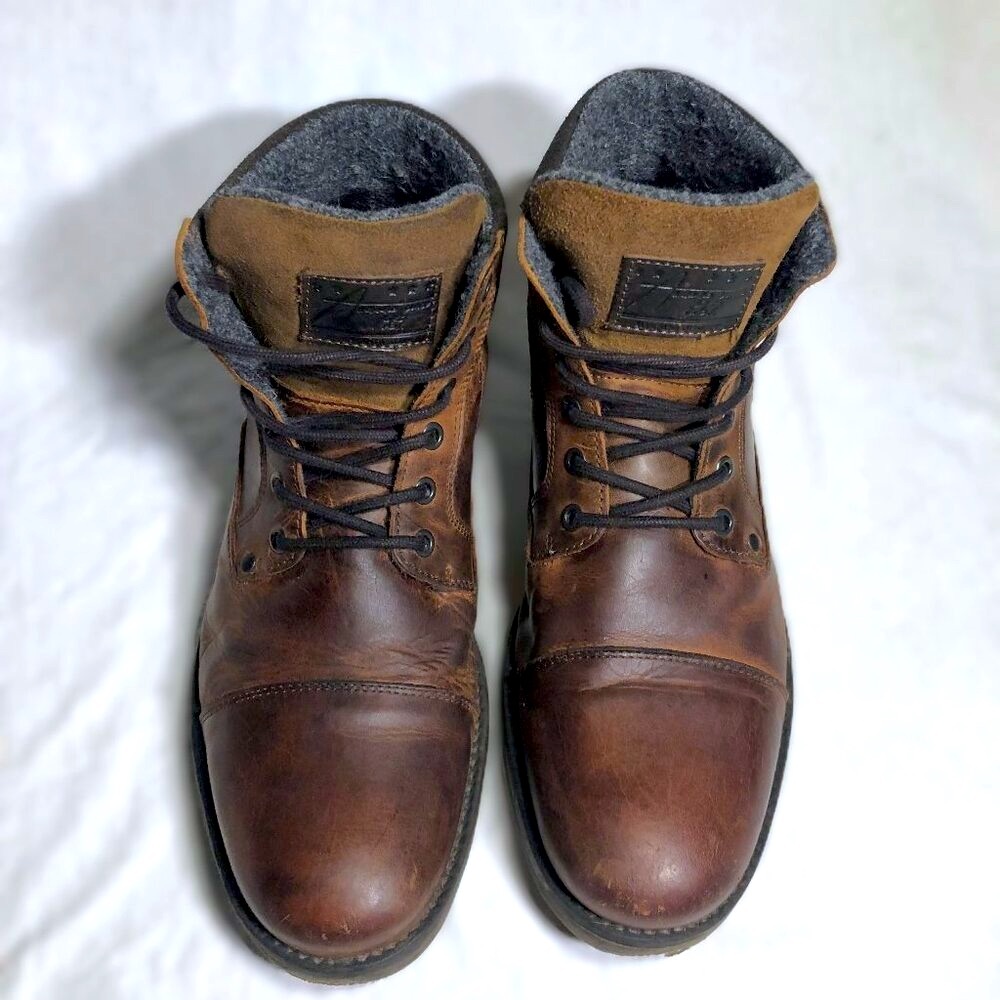 Bullboxer Sawyer Lace-Up Ankle Boot Brown/Cognac Leather - Men's 10